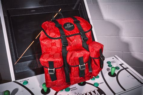 gucci x 100 thieves backpack|100 thieves x Gucci backpack.